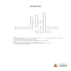 Actual Sin - Cross Word